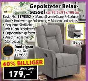 Gepolsterter Relaxsessel