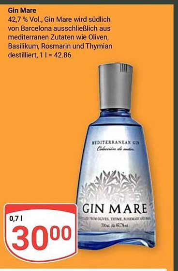 Gin Mare 0,7 l – Mediterraner Genuss neu definiert