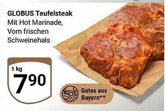 GLOBUS Teufelsteak mit Hot Marinade vom frischen Schweinehals