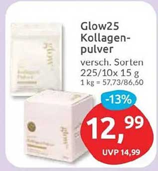 Glow25 Kollagenpulver - verschiedene Sorten 225/10x 15 g