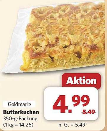 Goldmarie Butterkuchen 350-g-Packung