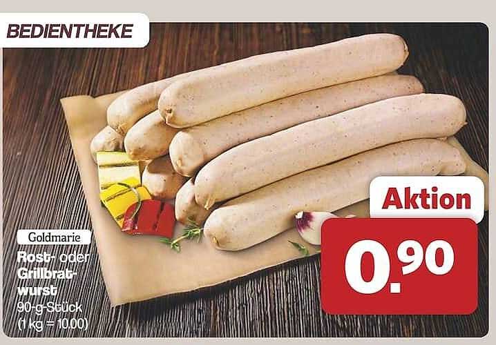 Goldmarie Rosti- oder Grillbratwurst 90-g-Stück