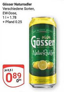 Gösser Naturradler - Verschiedene Sorten, EW-Dose