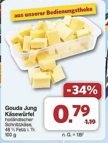 Gouda Jung Käsewürfel – Holländischer Schnittkäse