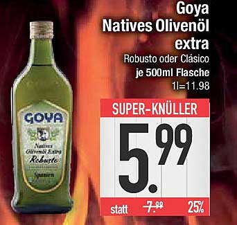 Goya Natives Olivenöl extra 500ml - Super-Angebot!