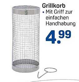 Grillkorb mit Griff zur einfachen Handhabung