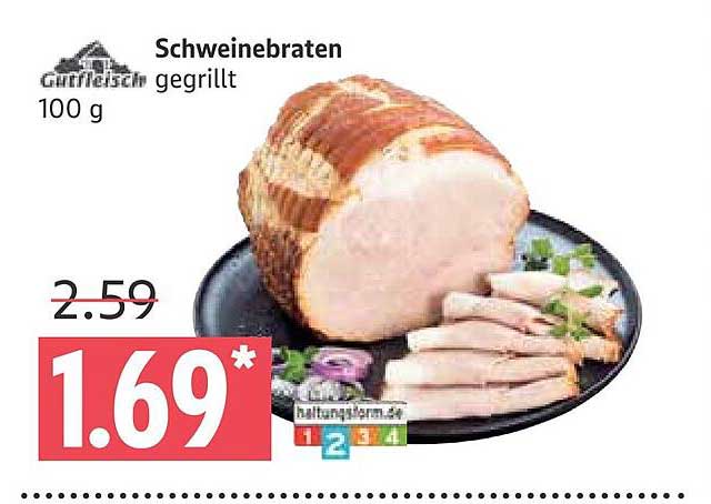 Gutfried Schweinebraten grilliert 100 g