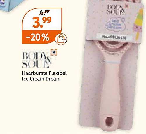 Haarbürste Flexibel Ice Cream Dream