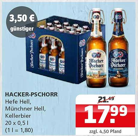 HACKER-PSCHORR Hefe Hell 20 x 0,5 l