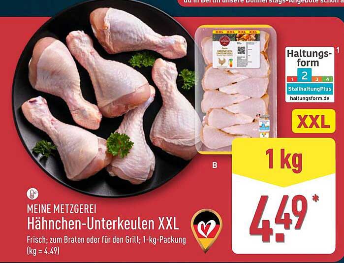 Hähnchen-Unterkeulen XXL - Frisch und lecker
