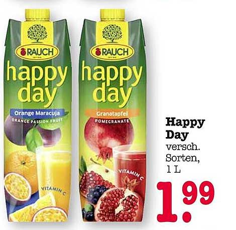 Happy Day Fruchtsäfte, 1 L - versch. Sorten