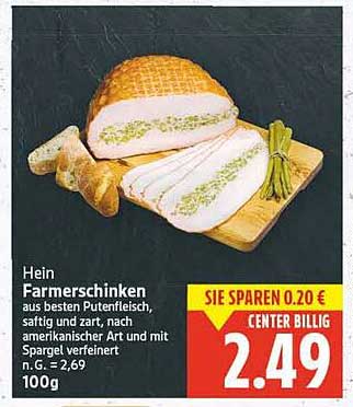 Hein Farmerschinken aus besten Putenfleisch