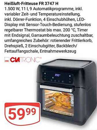 Heißluft-Fritteuse FR 3747 H