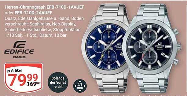 Herren-Chronograph EFB-710D-1AVUEF oder EFB-710D-2AVUEF