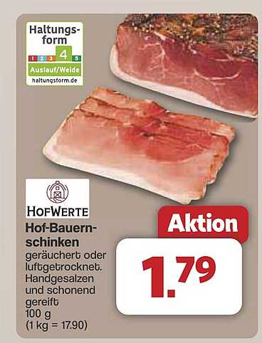Hof-Bauernschinken - geräuchert oder luftgetrocknet