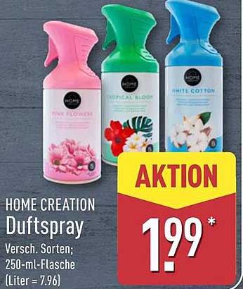 HOME CREATION Duftspray - Verschiedene Sorten