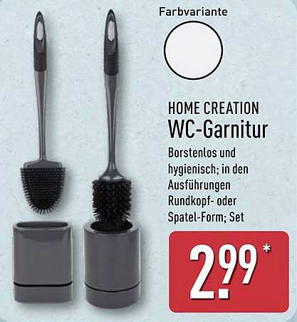 HOME CREATION WC-Garnitur - Set in verschiedenen Ausführungen