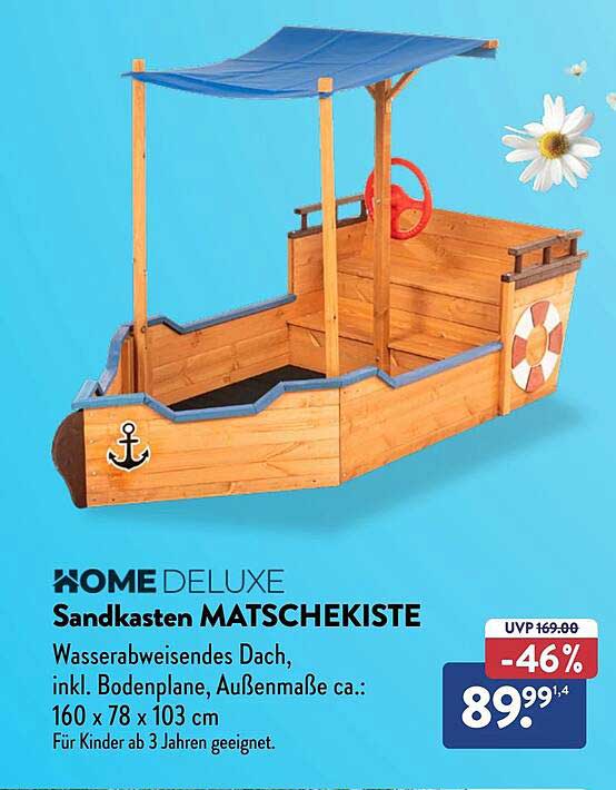 HOME DELUXE Sandkasten MATSCHKISTE