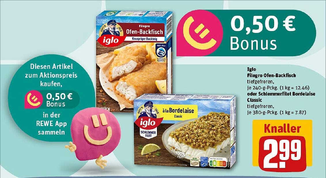 Iglo Filegro Ofen-Backfisch tiefgefroren
