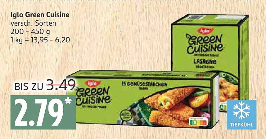Iglo Green Cuisine - verschiedene Sorten