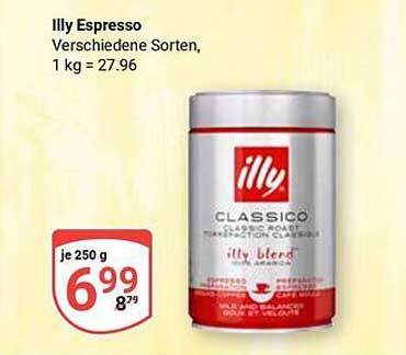 Illy Espresso Verschiedene Sorten, 250 g