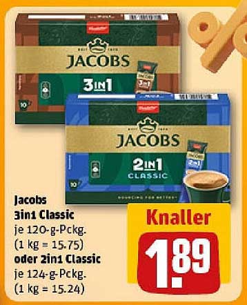 Jacobs 3in1 Classic oder 2in1 Classic