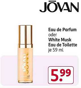 JOVAN Eau de Parfum oder White Musk Eau de Toilette je 59 ml