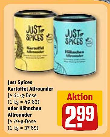 Just Spices Kartoffel Allrounder oder Hähnchen Allrounder