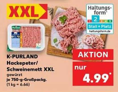 K-PURLAND Hackepeter/Schweinemett XXL