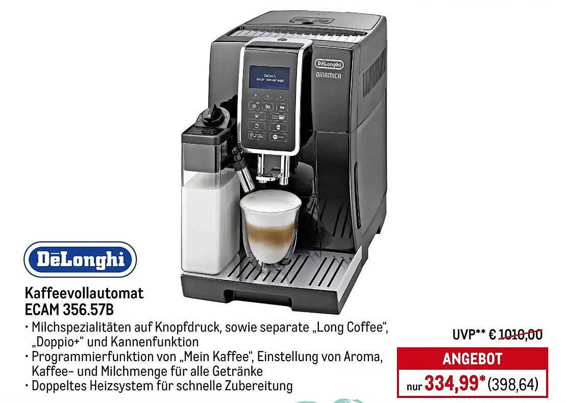 Kaffeevollautomat ECAM 356.57B von DeLonghi
