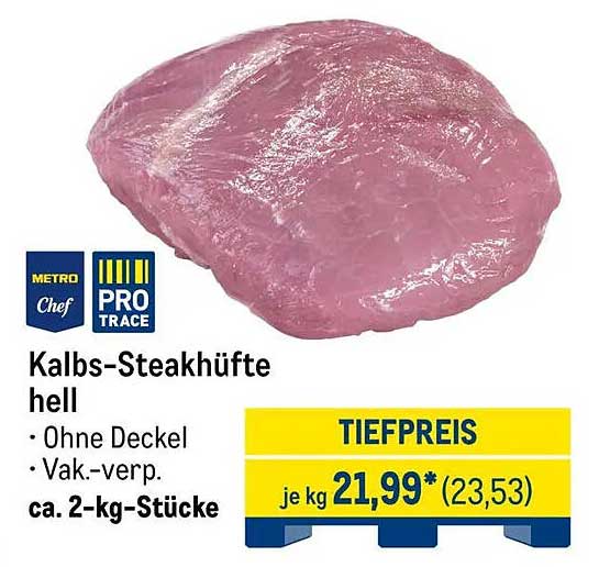 Kalbs-Steakhüfte hell