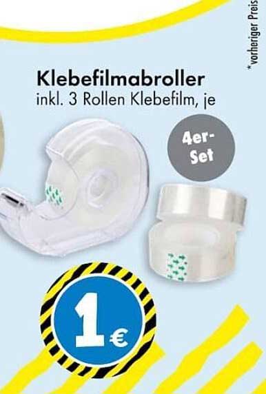 Klebefilmabroller inkl. 3 Rollen Klebefilm, je 4er-Set