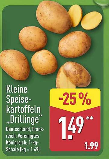 Kleine Speisekartoffeln "Drillinge"