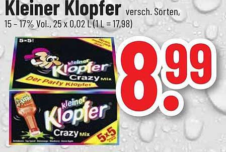 Kleiner Klopfer Crazy Mix - 25 x 0,02 L