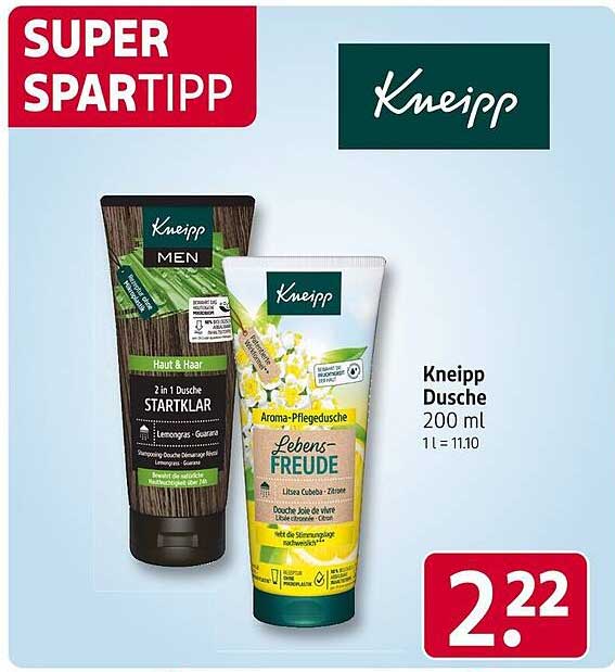 Kneipp Dusche 200 ml - Lebensfreude