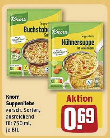 Knorr Suppenliebe - Verschiedene Sorten für 0,69€