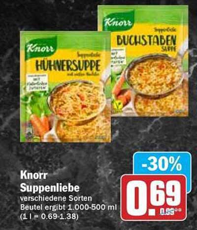 Knorr Suppenliebe - Verschiedene Sorten