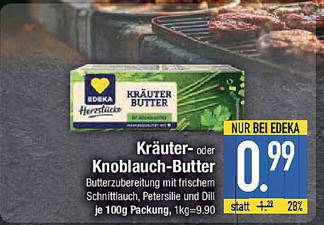 Kräuter- oder Knoblauch-Butter