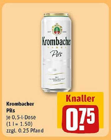 Krombacher Pils je 0,5-l-Dose
