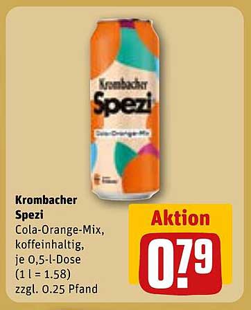 Krombacher Spezi Cola-Orange-Mix, 0,5 l Dose