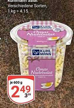 Kühlmann Omas Nudelsalat 600 g