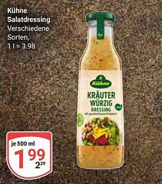 Kühne Salatdressing, verschiedene Sorten, 500 ml