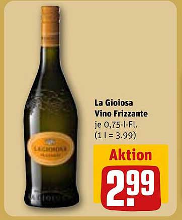 La Gioiosa Vino Frizzante 0,75 l Flasche