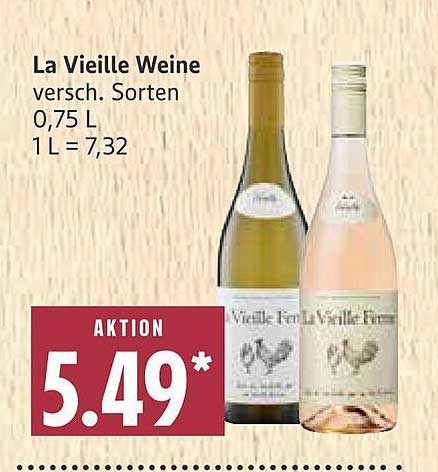 La Vieille Weine - verschiedene Sorten 0,75 L