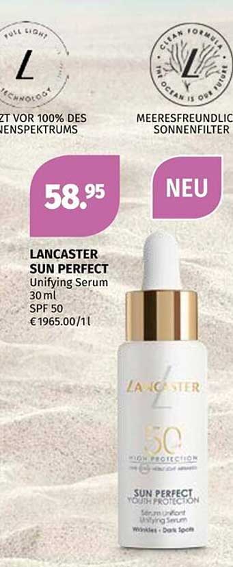 LANCASTER SUN PERFECT Unifying Serum 30 ml SPF 50
