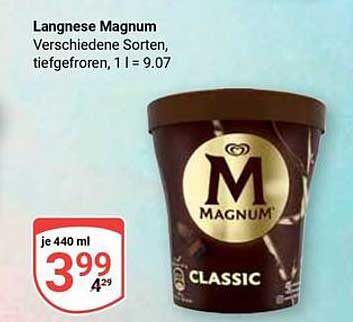 Langnese Magnum 440 ml - Verschiedene Sorten, tiefgefroren