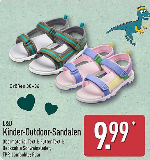 L&D Kinder-Outdoor-Sandalen