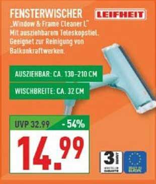 Leifheit Fensterwischer 'Window & Frame Cleaner L'