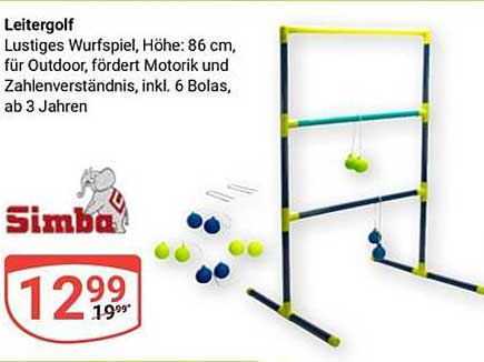 Leitergolf von Simba - Lustiges Wurfspiel für die ganze Familie
