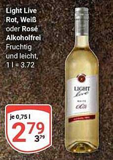Light Live Rot, Weiß oder Rosé alkoholfrei